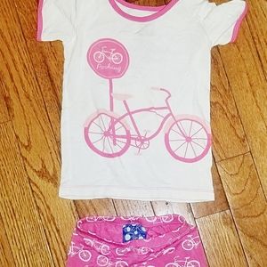 Adorable Girls Kickee Pants Lounge Set- Pink